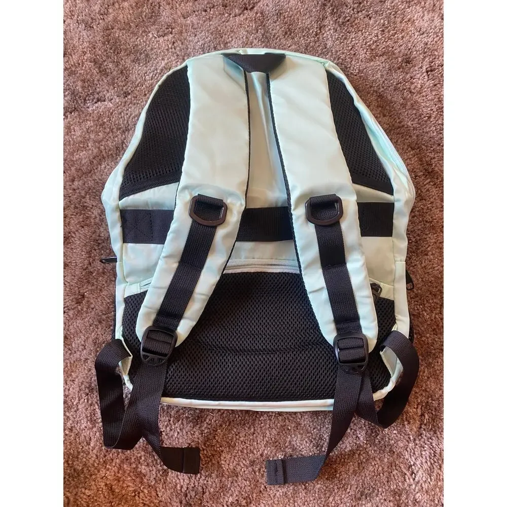 Matein Light Blue Mint Green Travel Backpack Laptop School Book Bag Charger